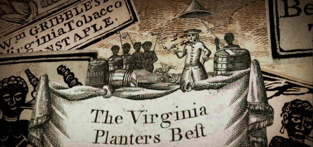 Реклама табака из Вирджинии XVIII века